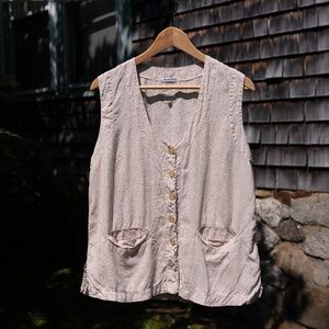 120% Lino Linen Vest